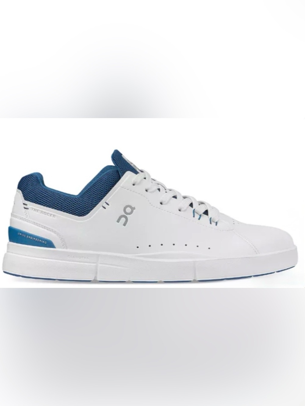 On Cloud Men’s On The Roger Advantage – White/Cobalt - Size 13 - Picture 2 of 5